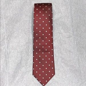FINAL PRICE DROP!! Men’s Burgundy Polka Dot Tie $5